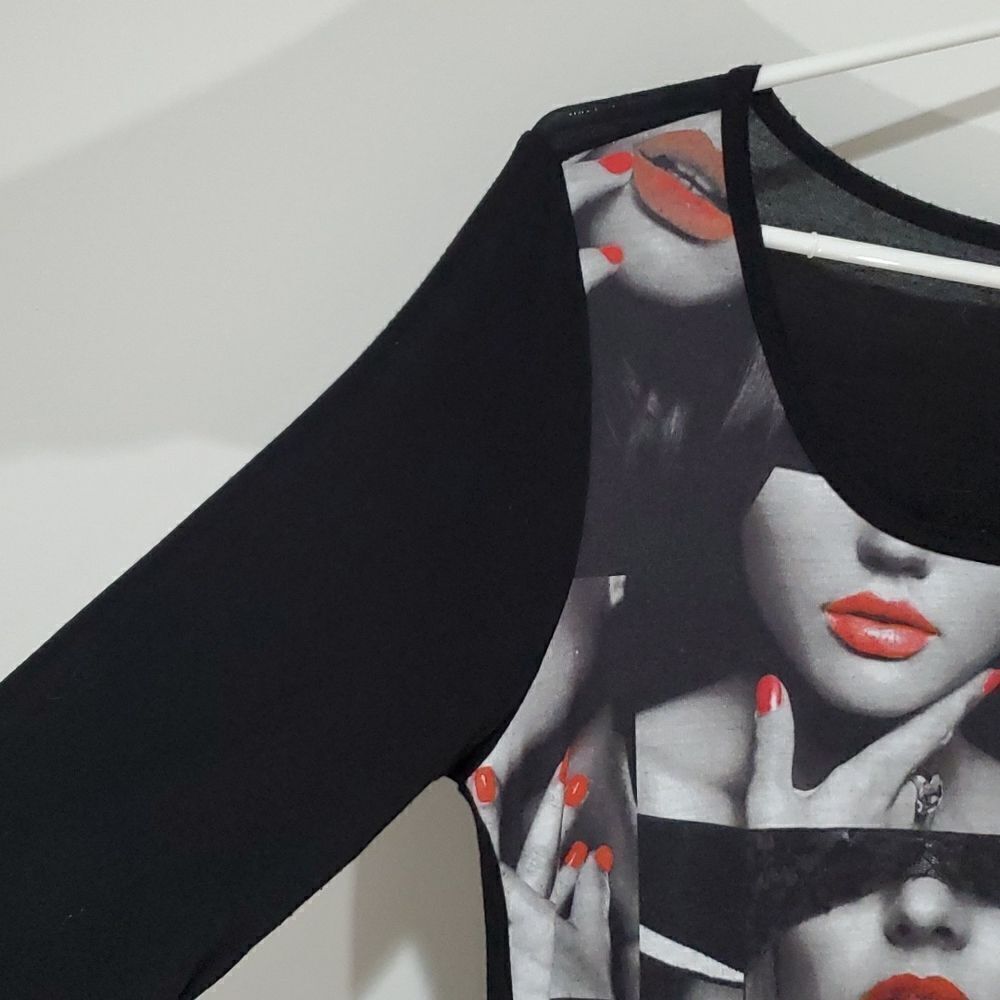 EDISTA Medium Black Long Sleeve Shirt - Picture 4 of 7
